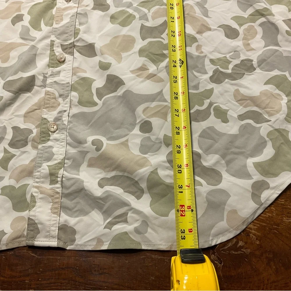 Filson Twin Lakes Sport Shirt Mens Sz XXXL Green Camo Hiking Outdoor Vented - Picture 7 of 9